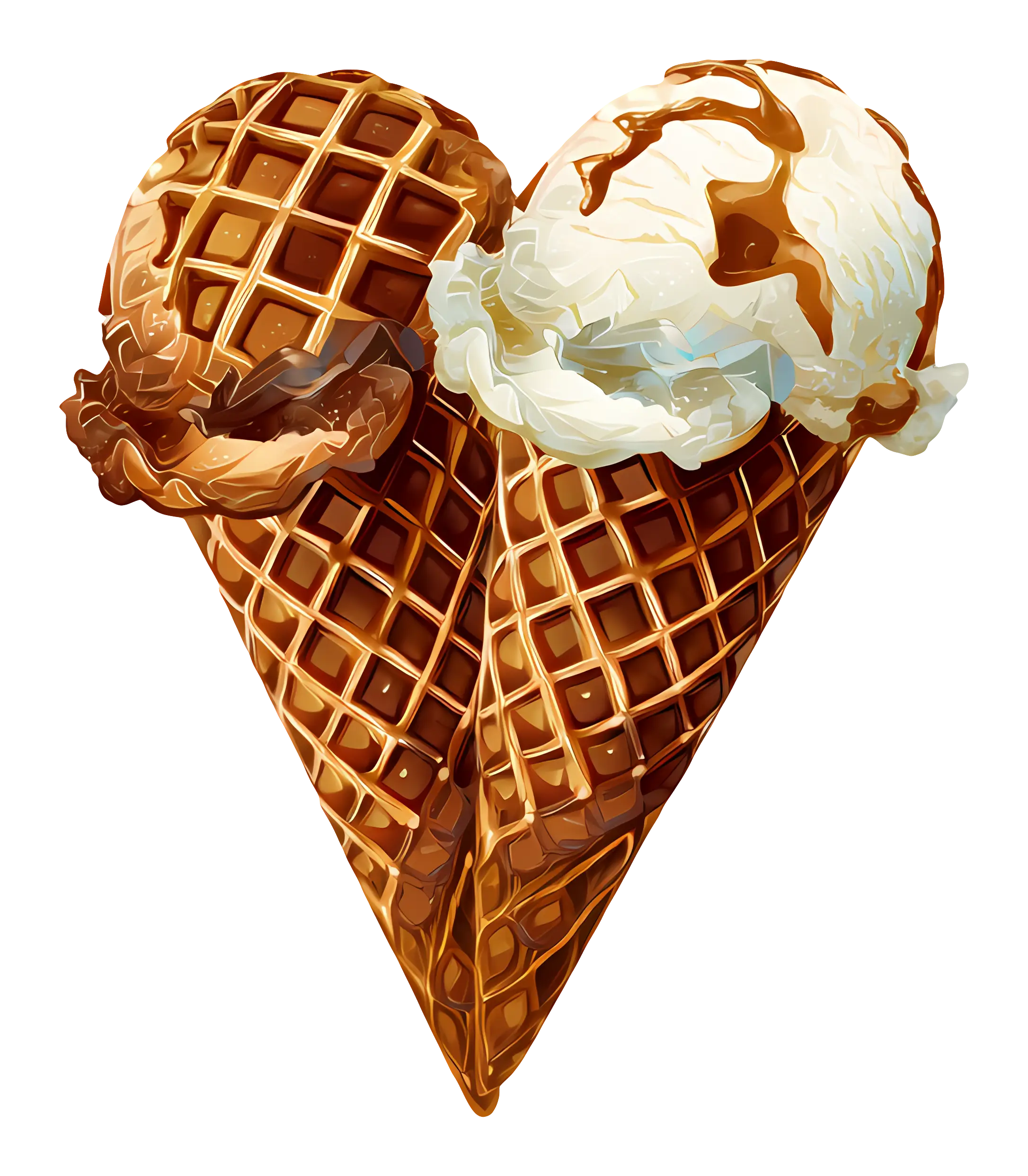 Delicious Ice Cream Cones