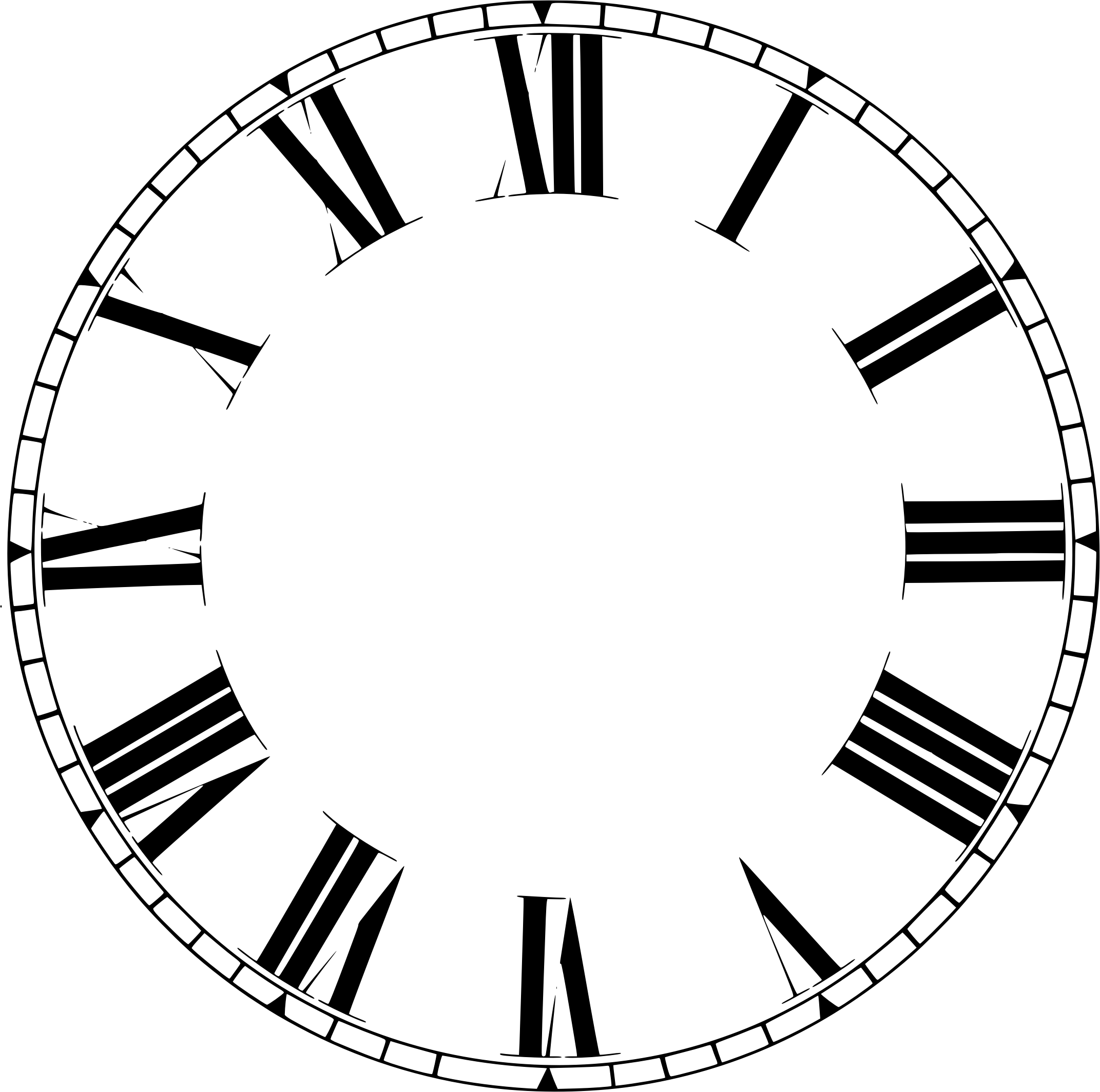 Roman Numeral Clock Frame