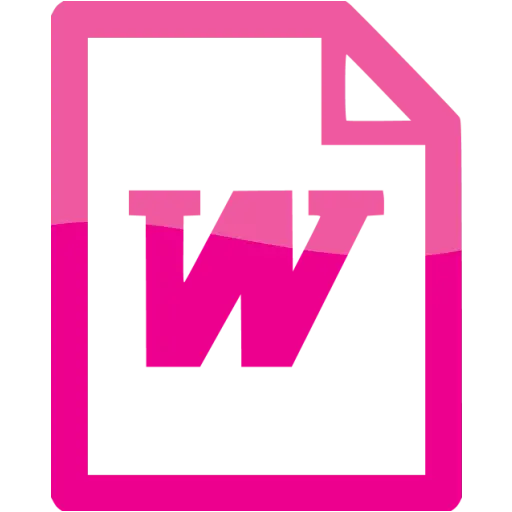 Pink Document Icon