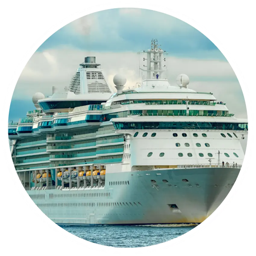 Large Cruise Ship on the Sea
