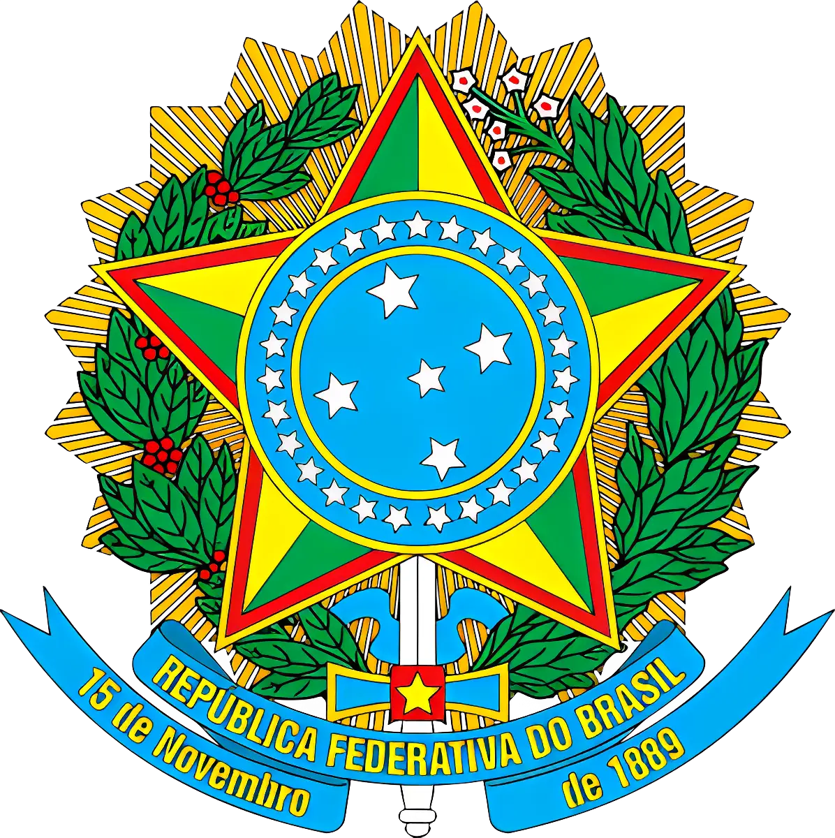 Brazilian Coat of Arms Emblem