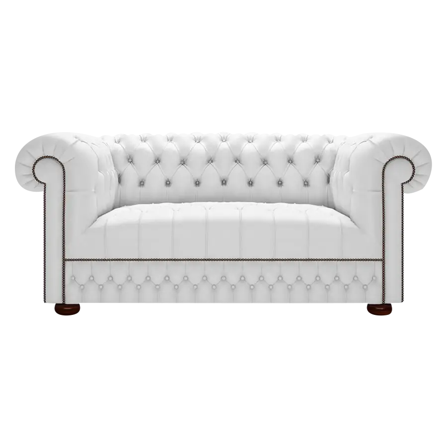 Luxurious White Tufted Sofa