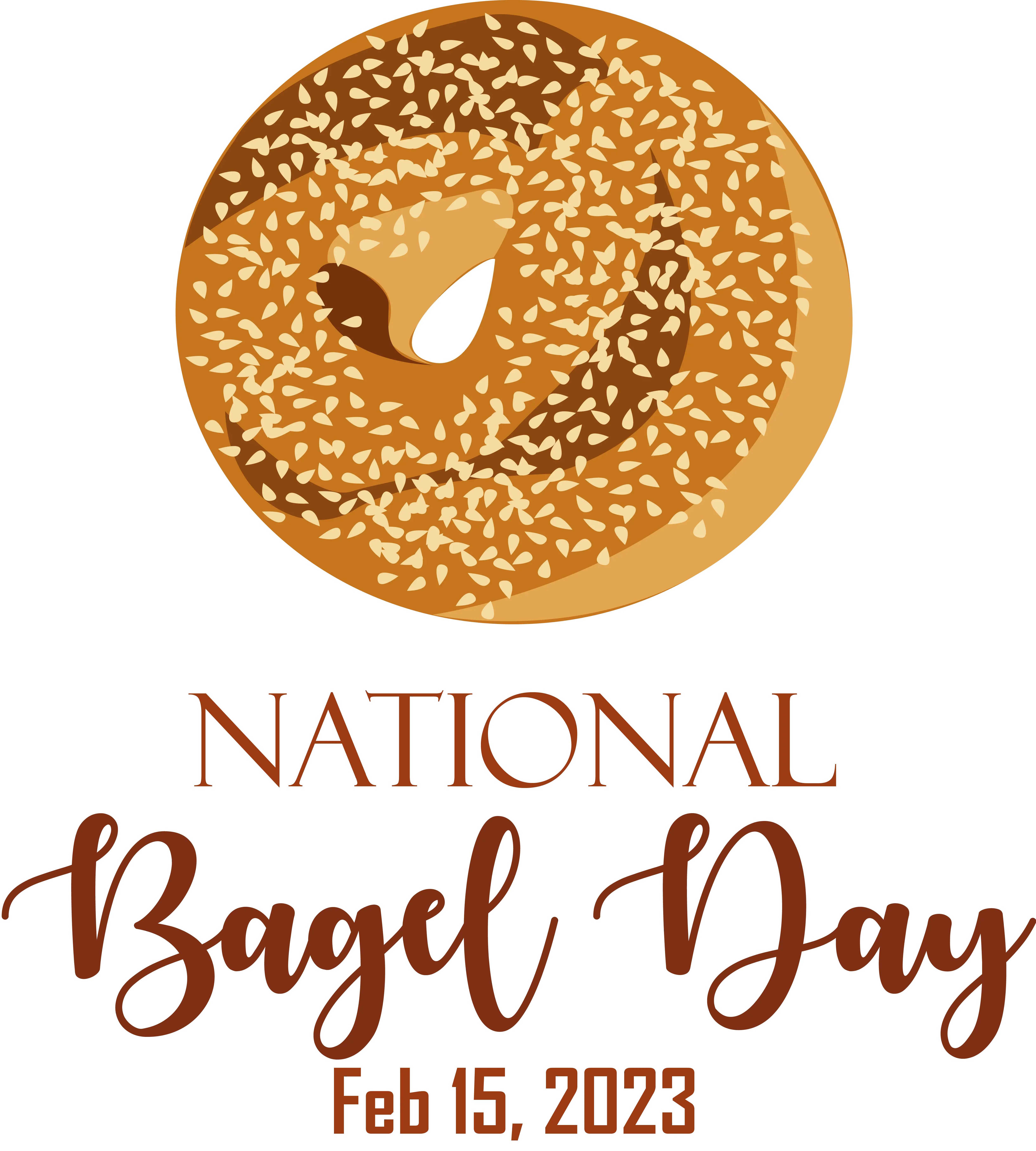 National Bagel Day Graphic Design