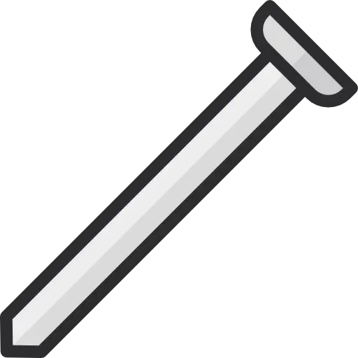 Gray Metal Nail