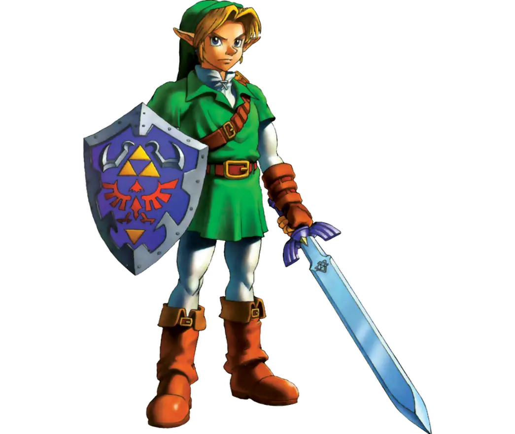 Adventurous Cartoon Hero with Sword and Shield