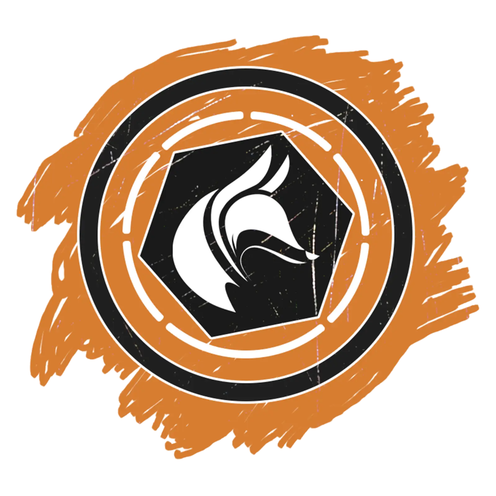 Fox Logo with Orange Background