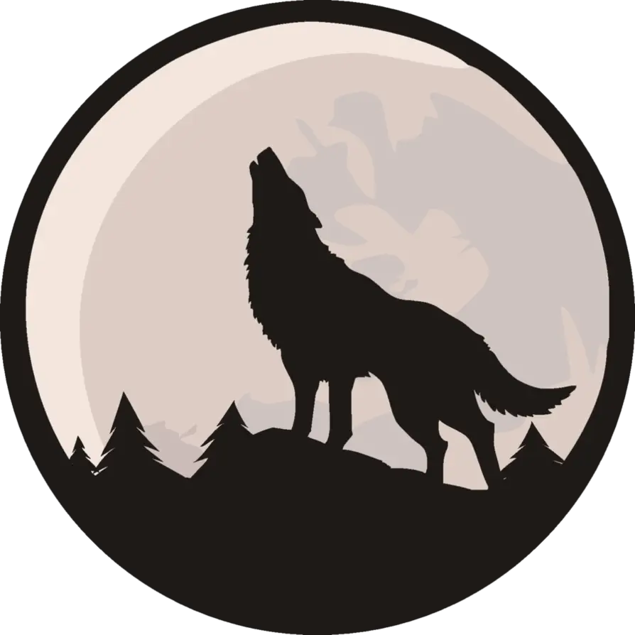 Howling Wolf Silhouette