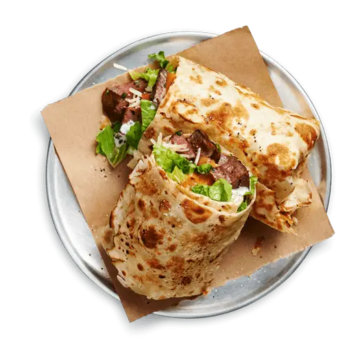 Delicious Wrap on Plate