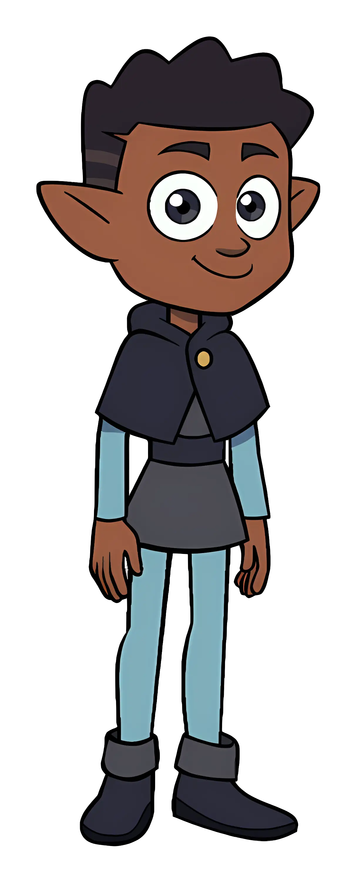 Cartoon Character in Cloak Illustration