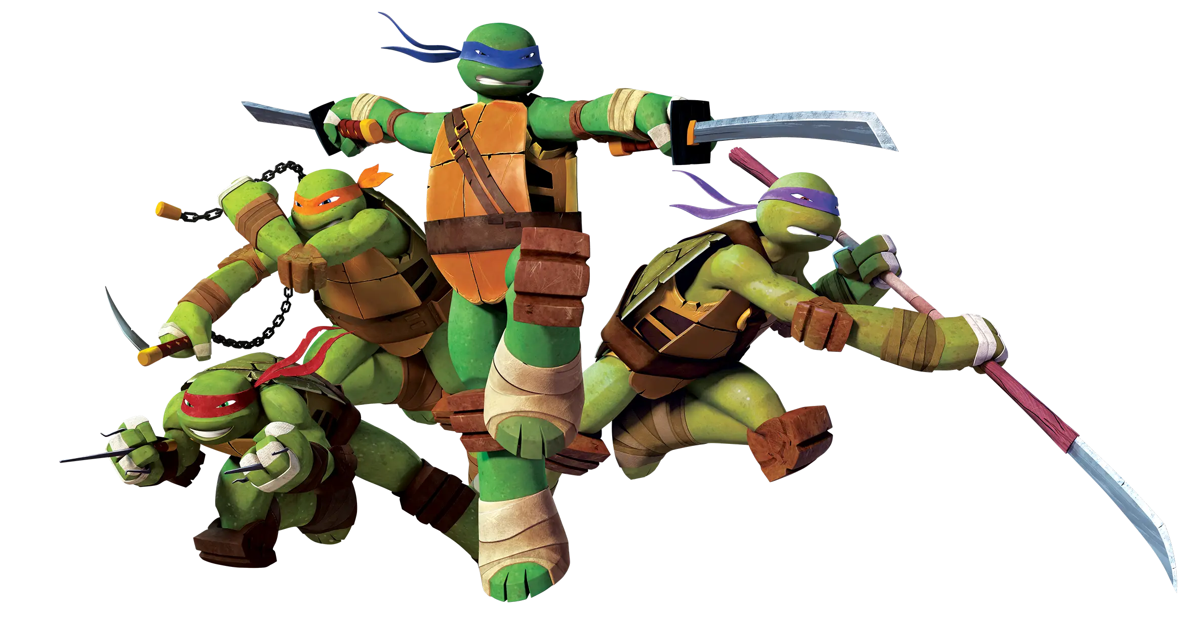 Teenage Mutant Ninja Turtles in Action Pose