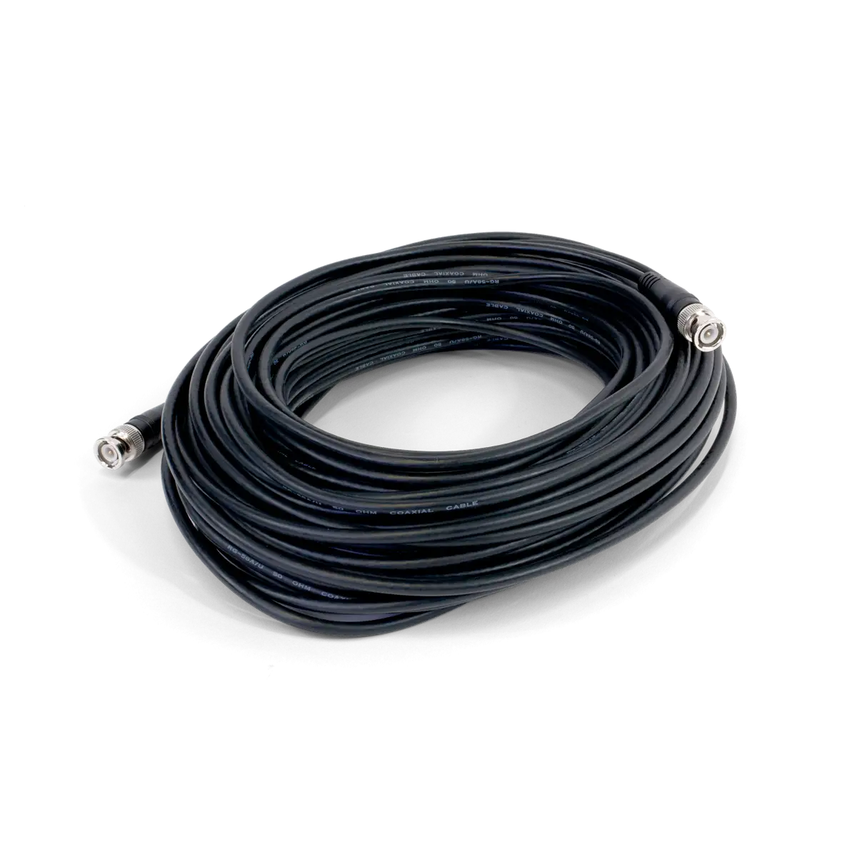 Black Coaxial Cable with Connectors