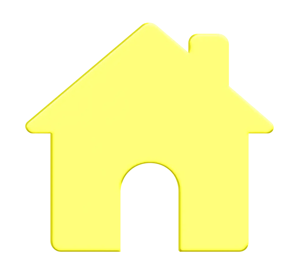 Minimalist Yellow House Icon