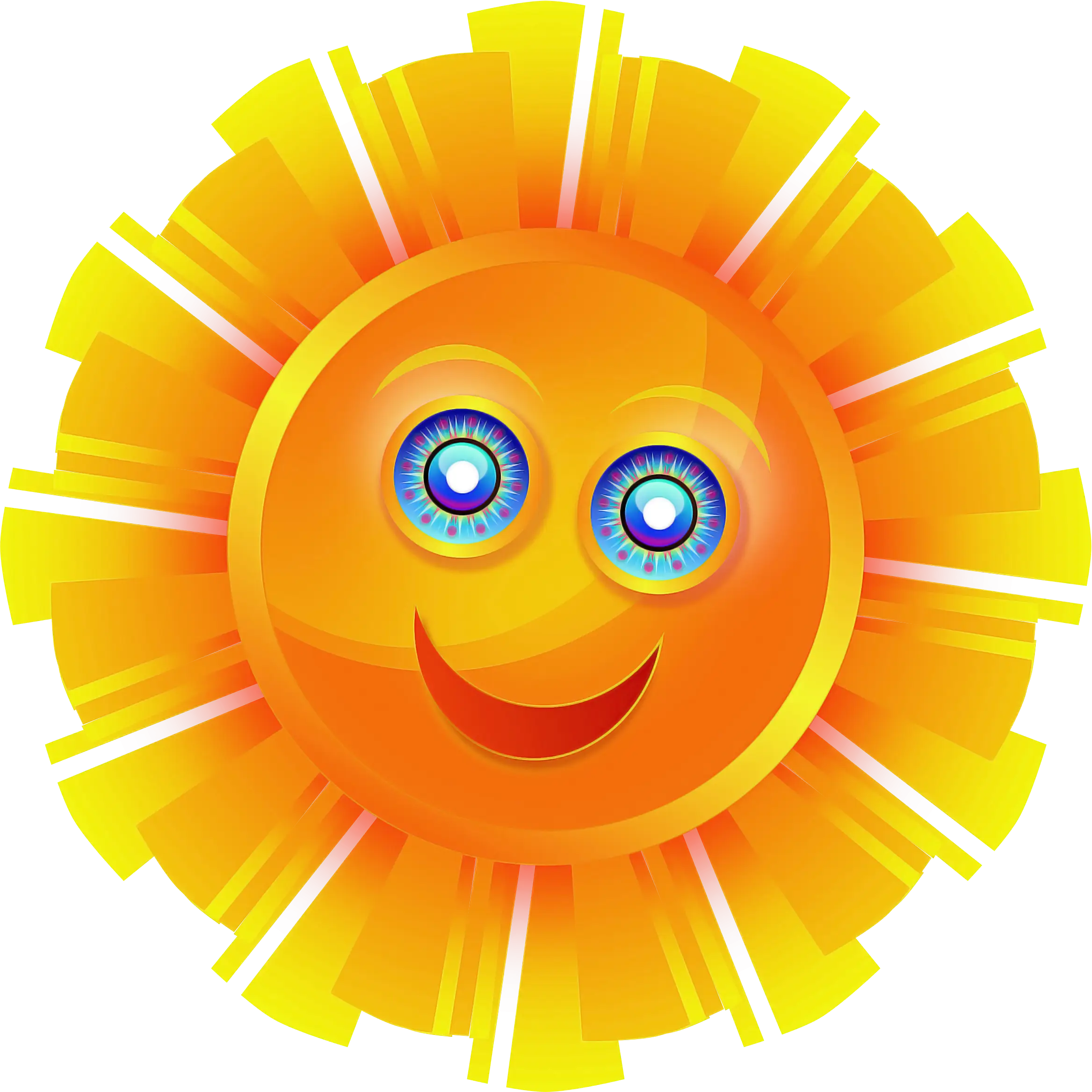 Bright and Smiling Sun Illustration