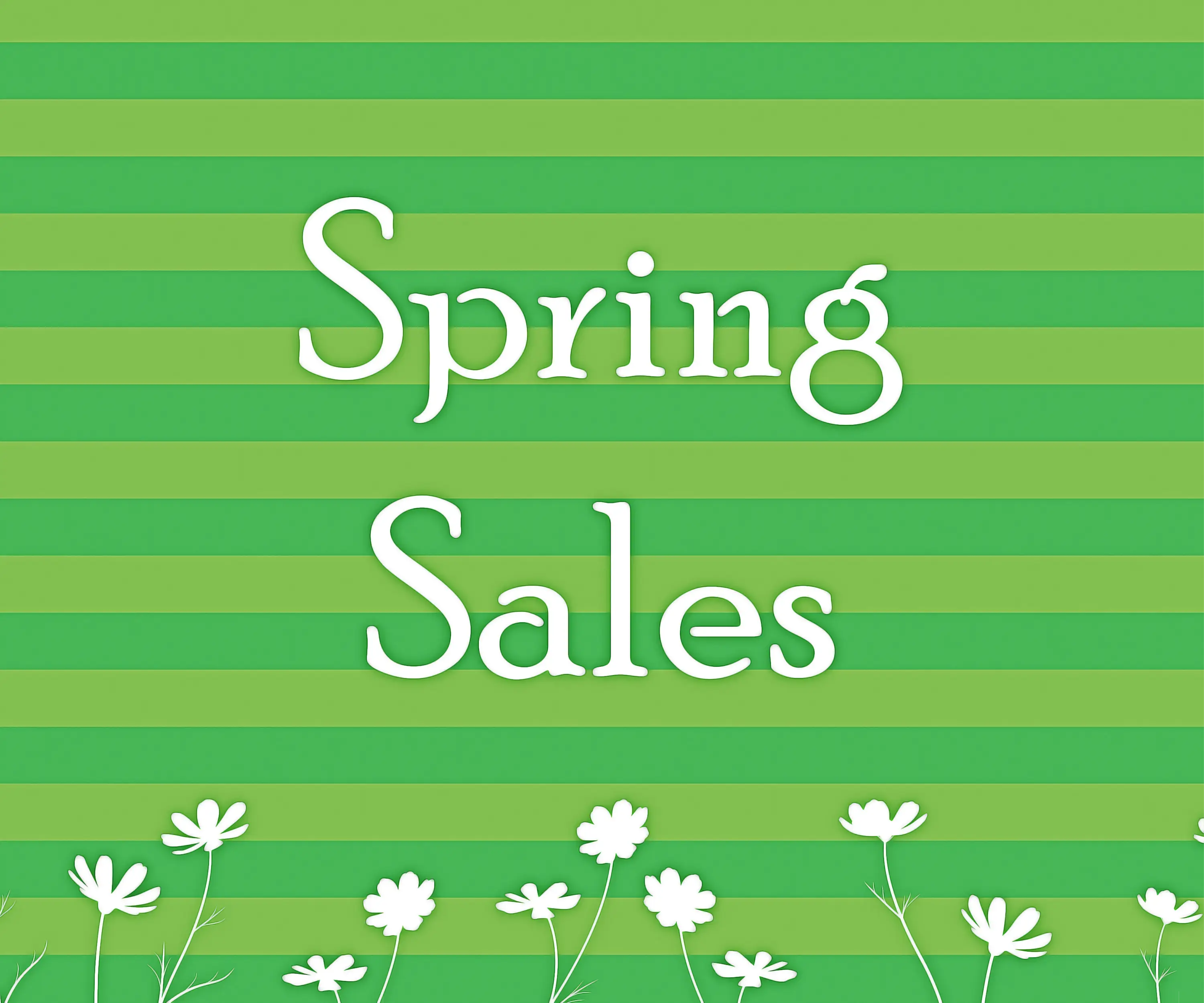 Spring Sales Promotion with Flowers