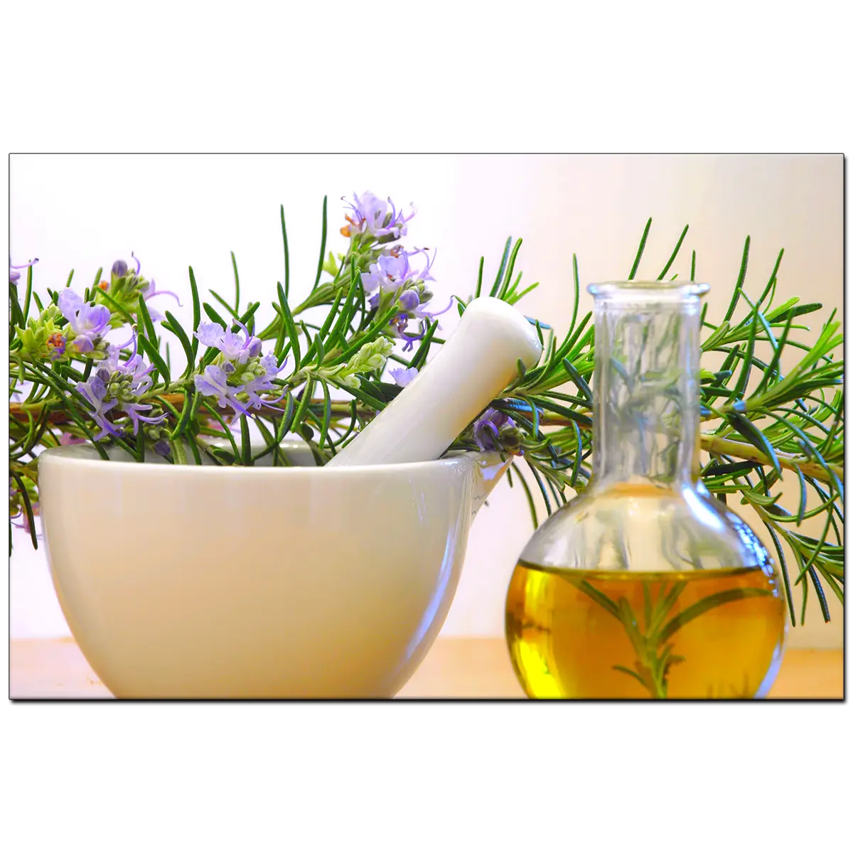 Herbal Medicine with Mortar and Pestle