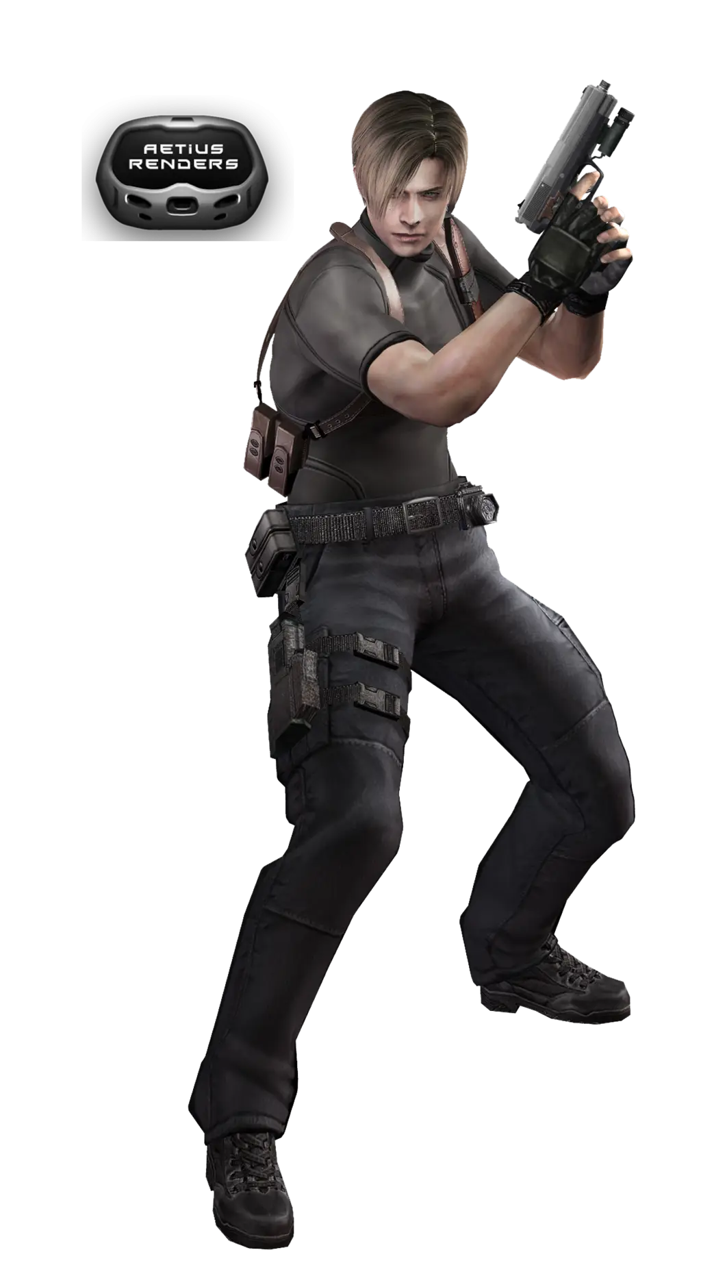 Action Hero in Combat Stance