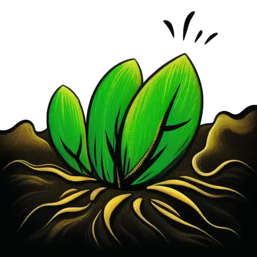 Young Sprouting Plant in Soil