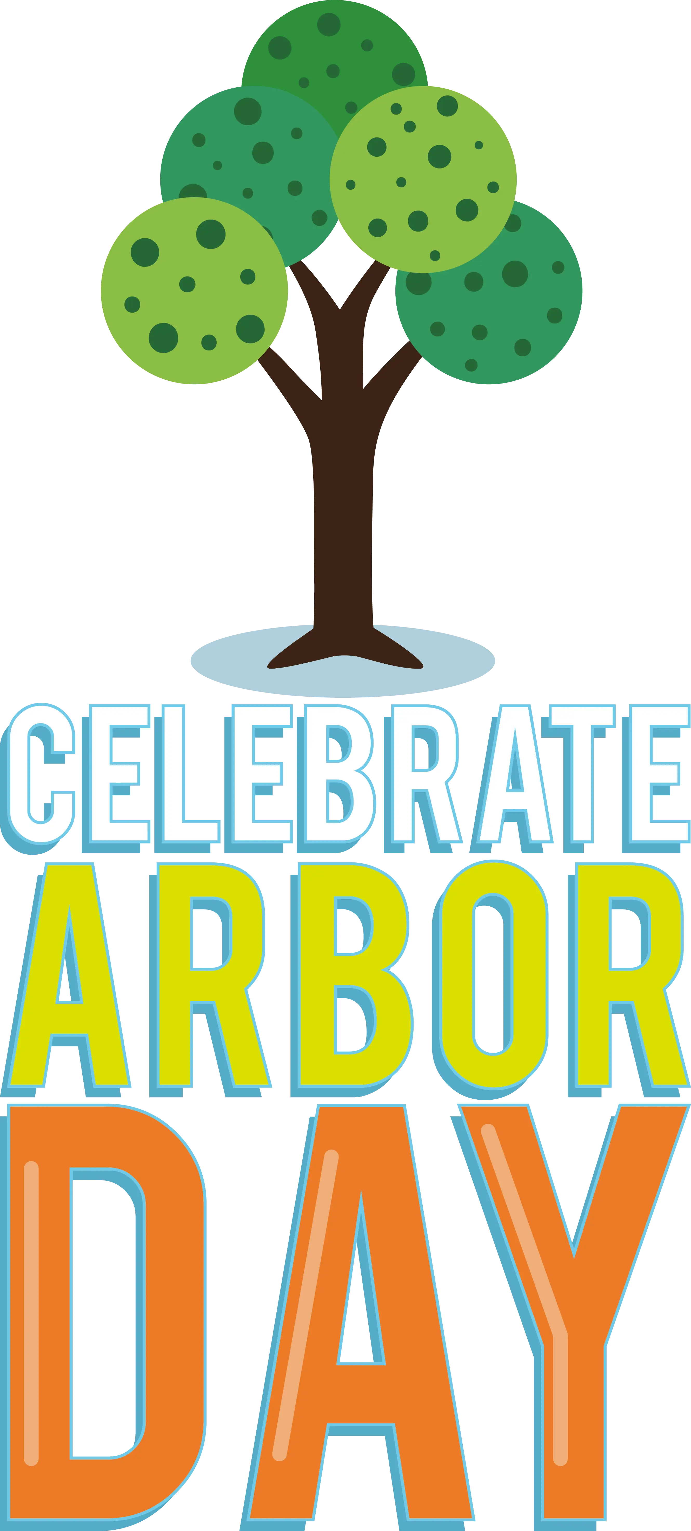 Stylized Tree Illustration for Arbor Day