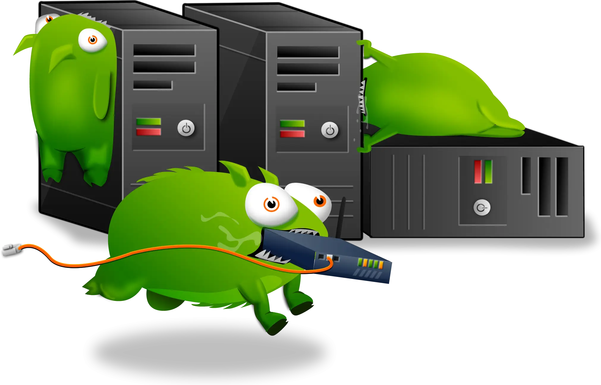 Humorous Computer Virus Illustration