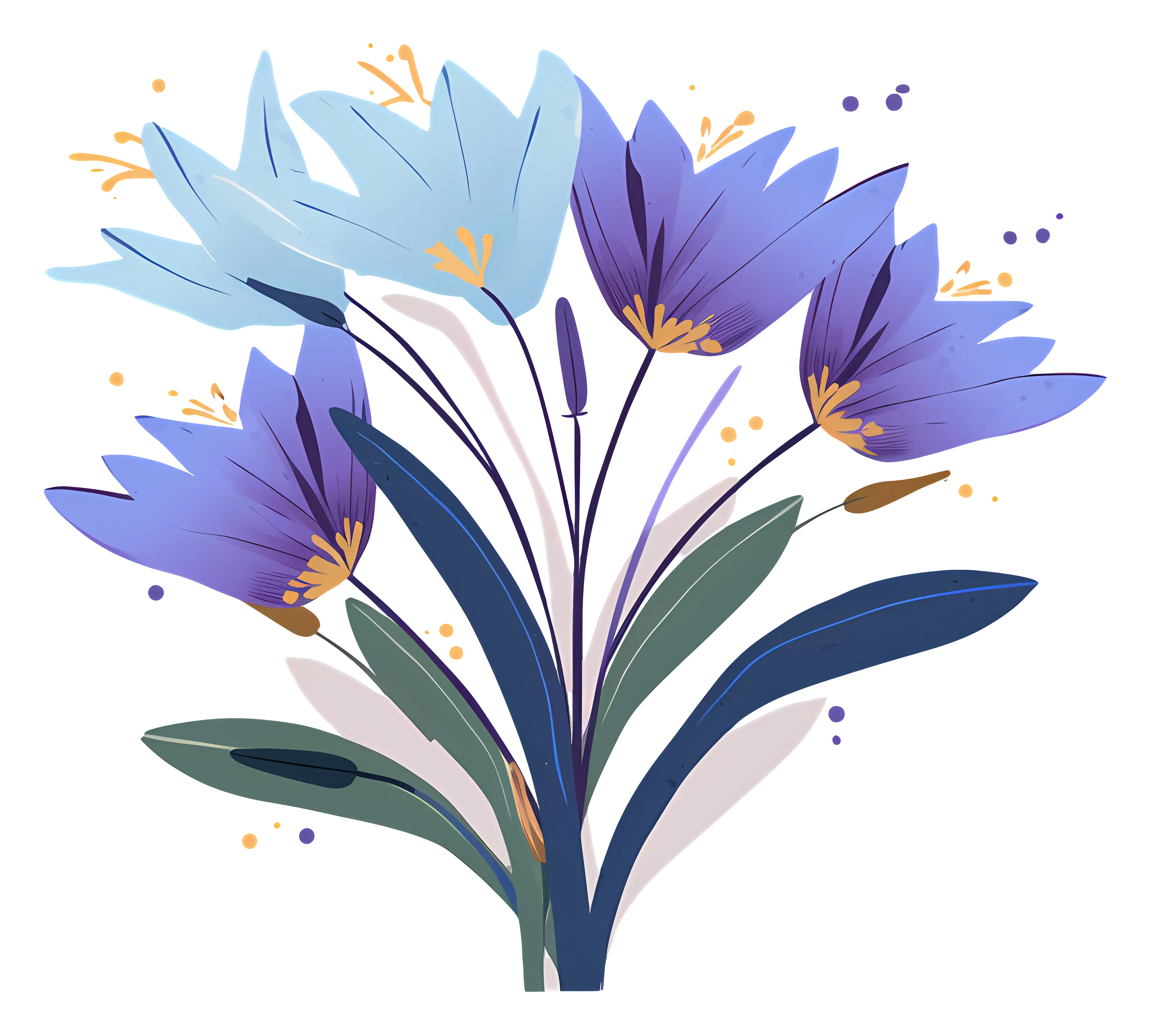 Crocus Flower Bouquet