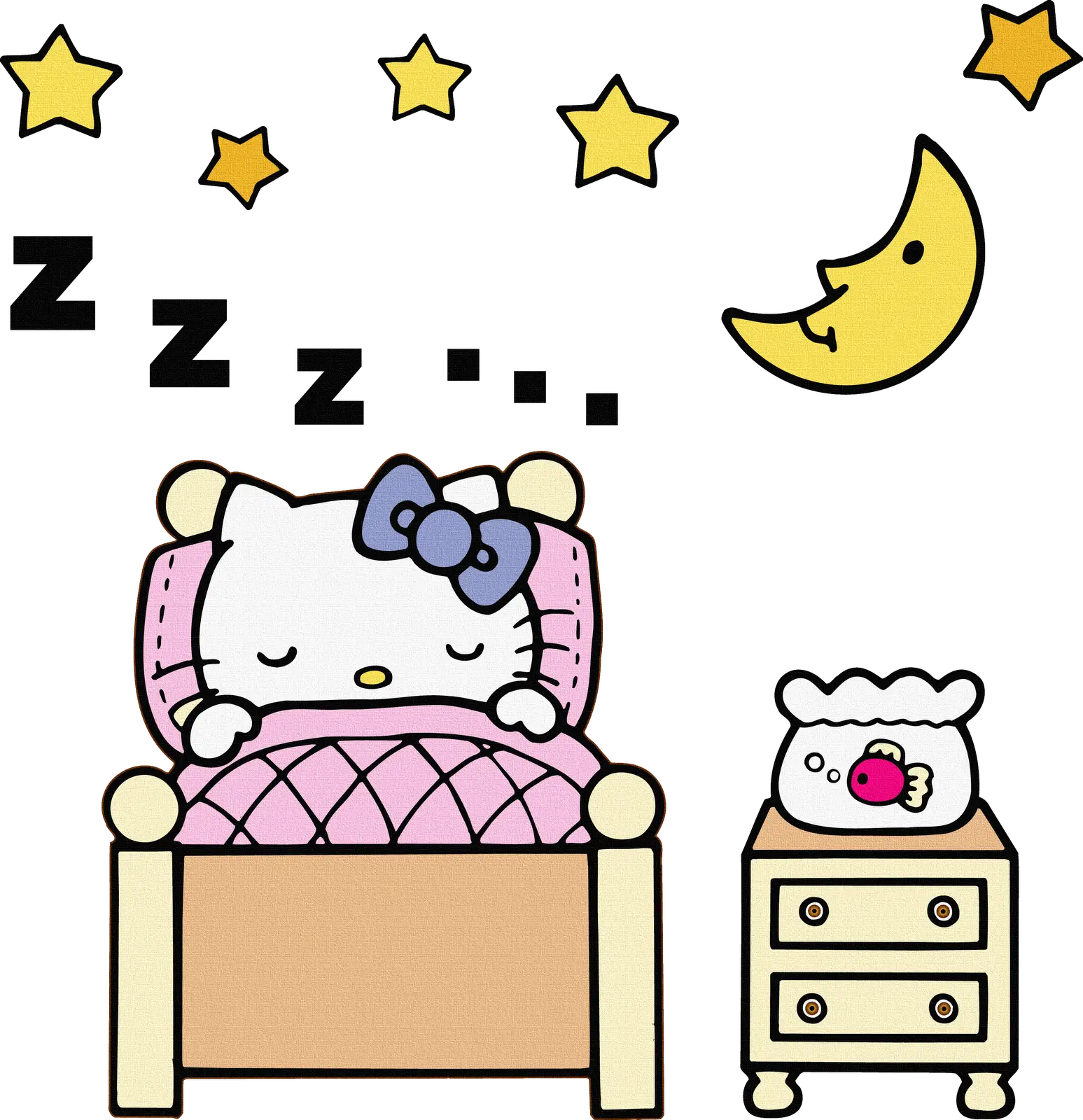 Hello Kitty Sleeping