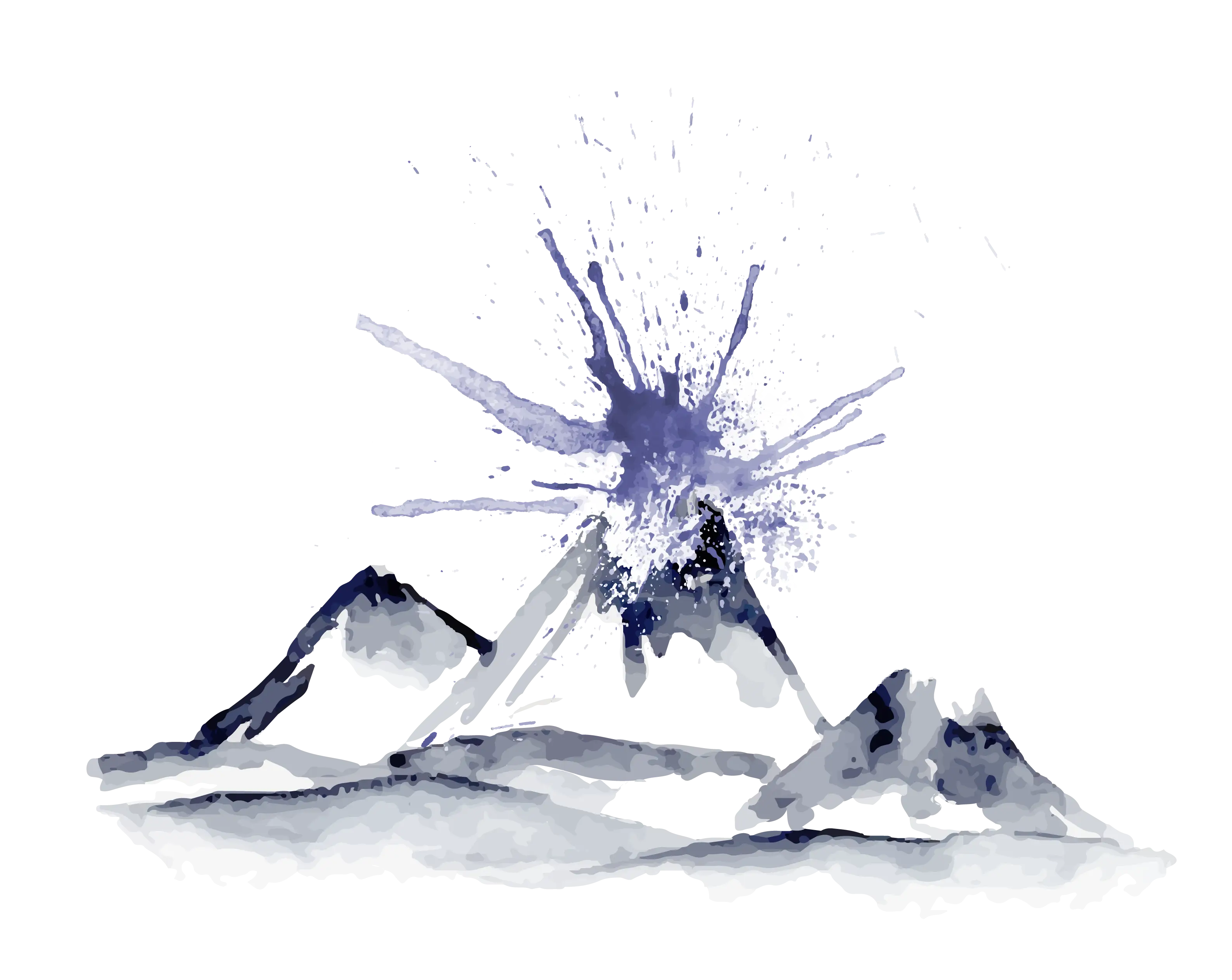Volcano Eruption Illustration