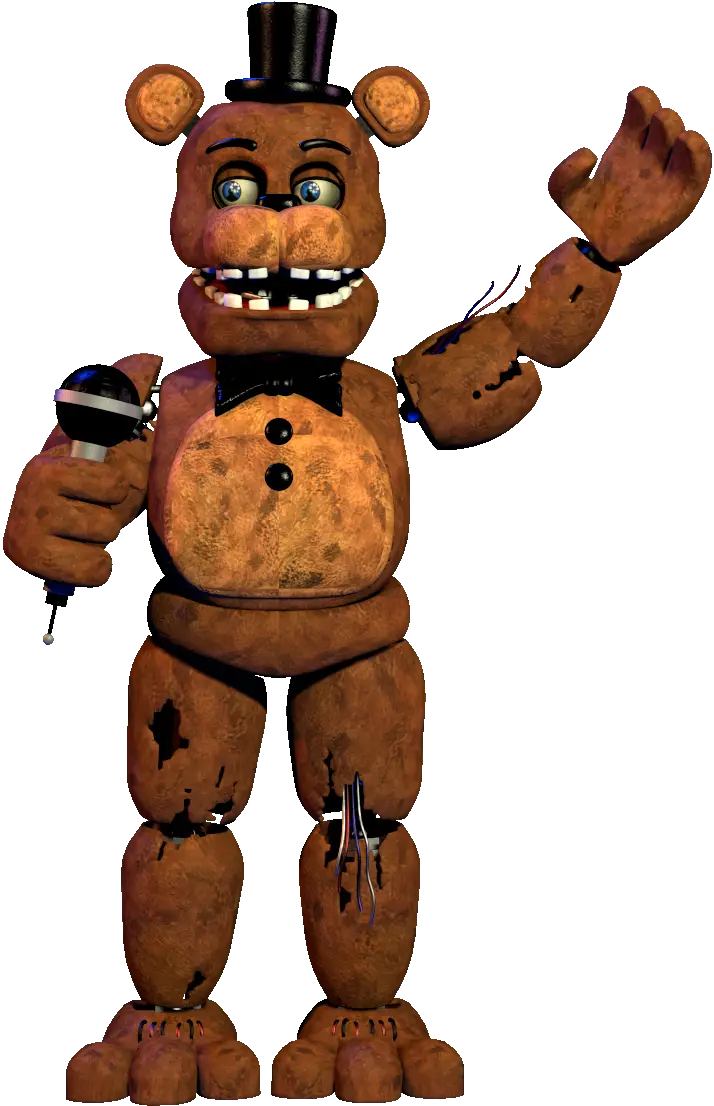 Brown Animatronic Bear with Microphone