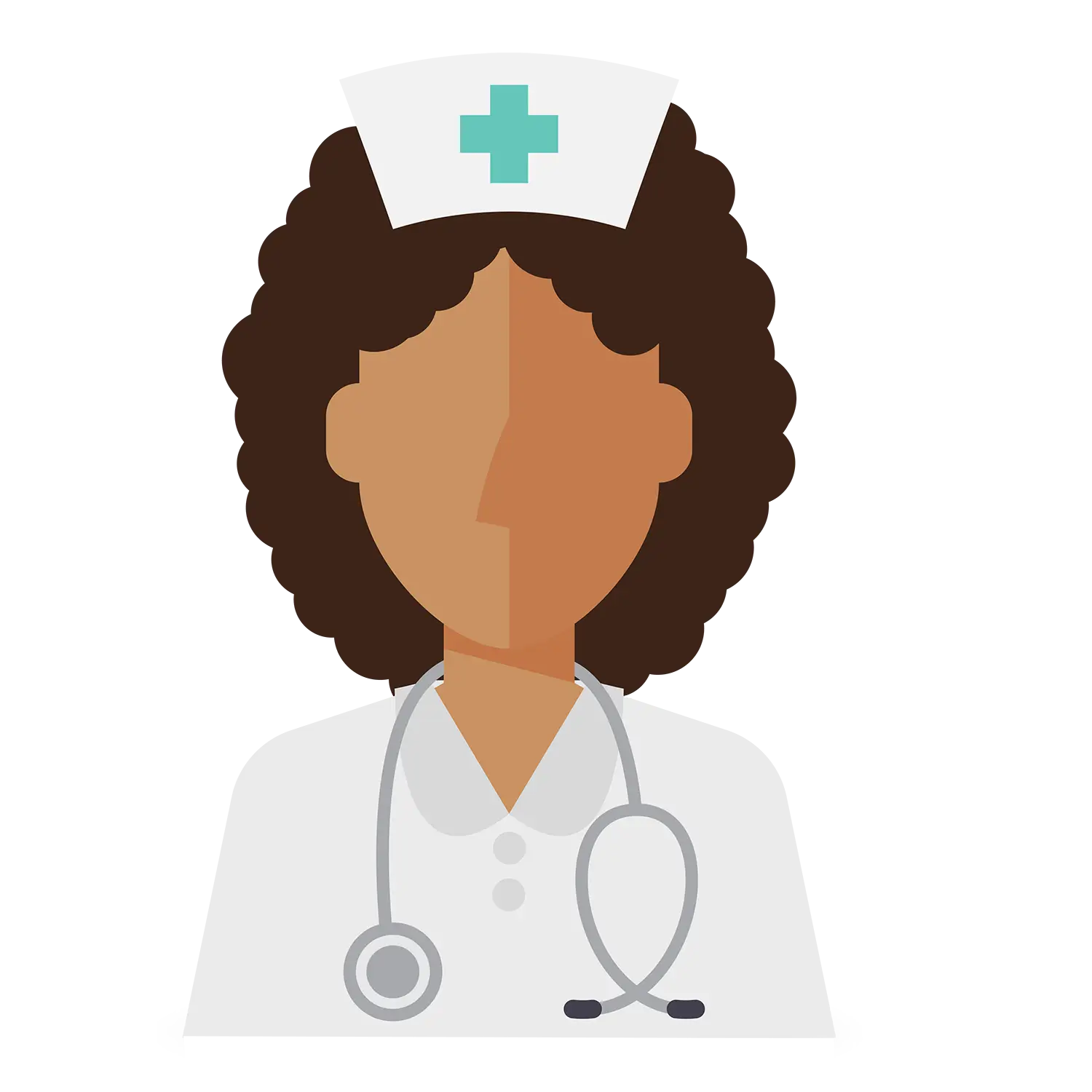 Nurse Illustration with Stethoscope
