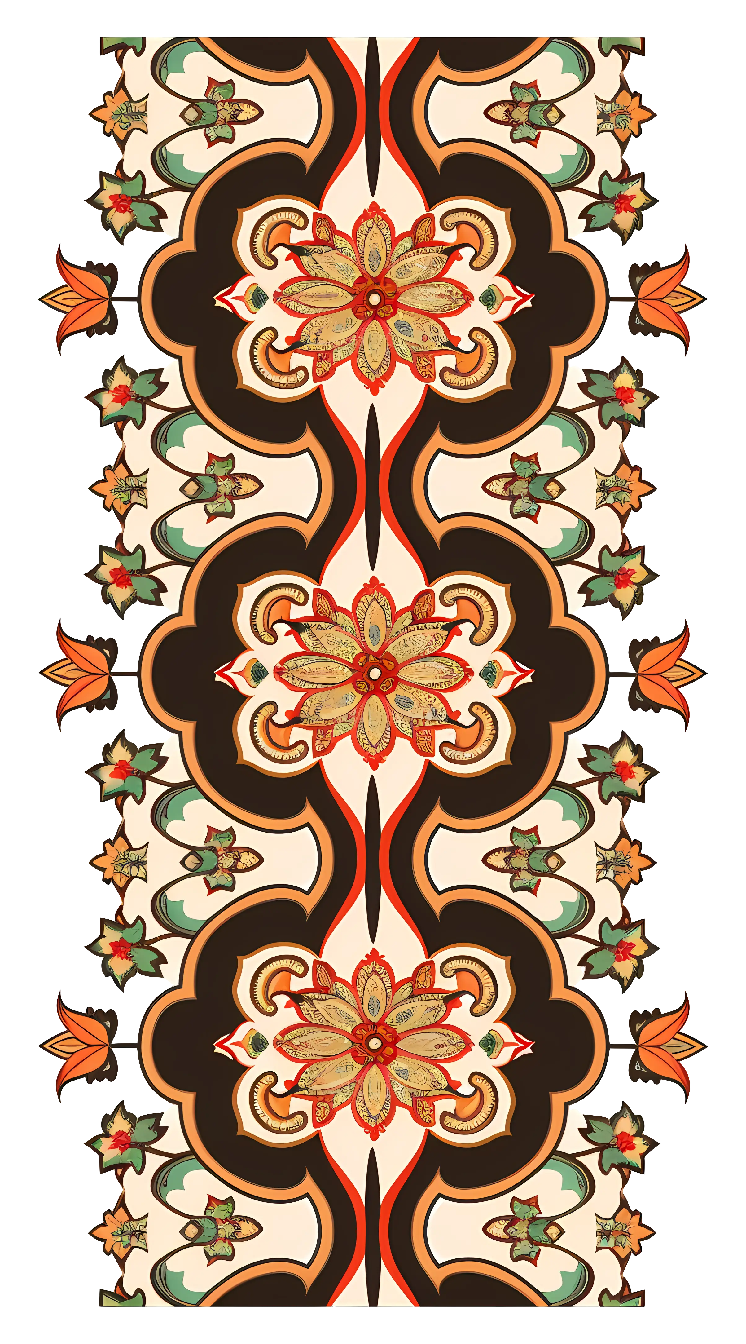 Vertical Ornamental Pattern