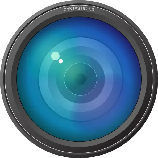 Close-Up View of a Camera Lens