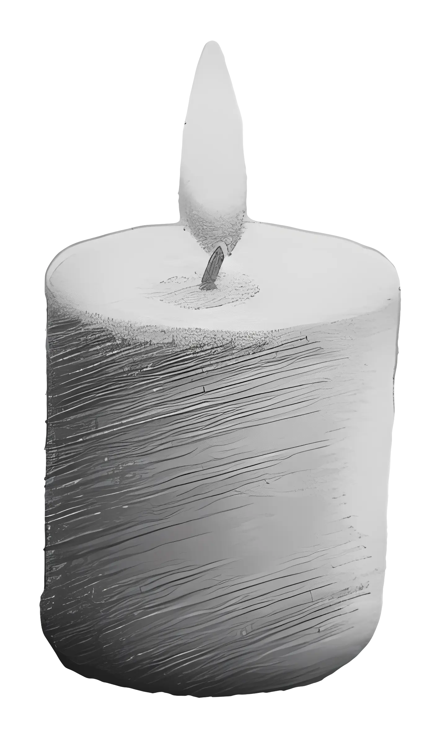 Simple Candle Illustration
