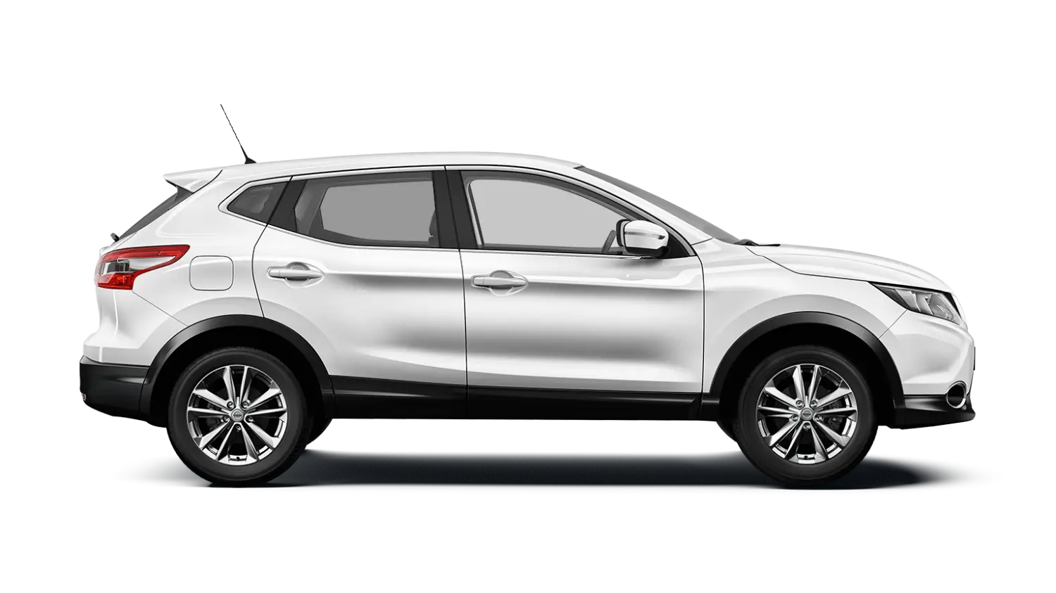 White SUV Side View