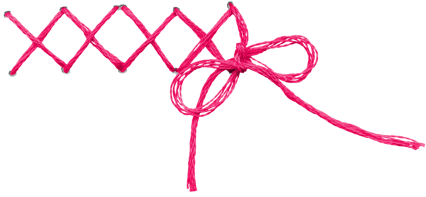 Pink Ribbon Bow for Craft Decorations