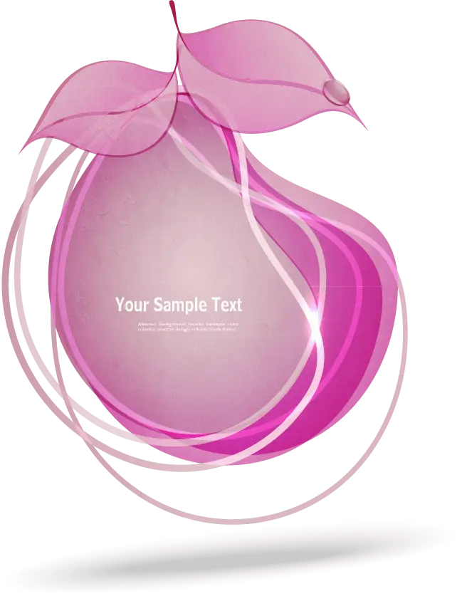 Pink Leaf Design