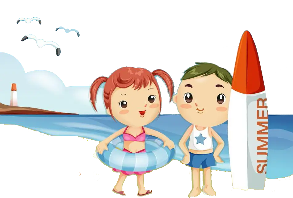Children at the Beach