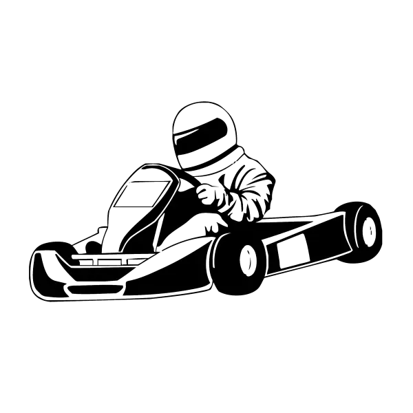 Go-Kart Racing Illustration