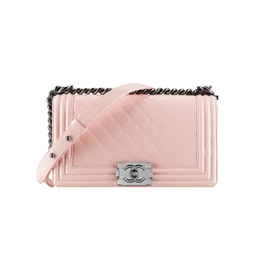 Stylish Pink Handbag with Chain Strap