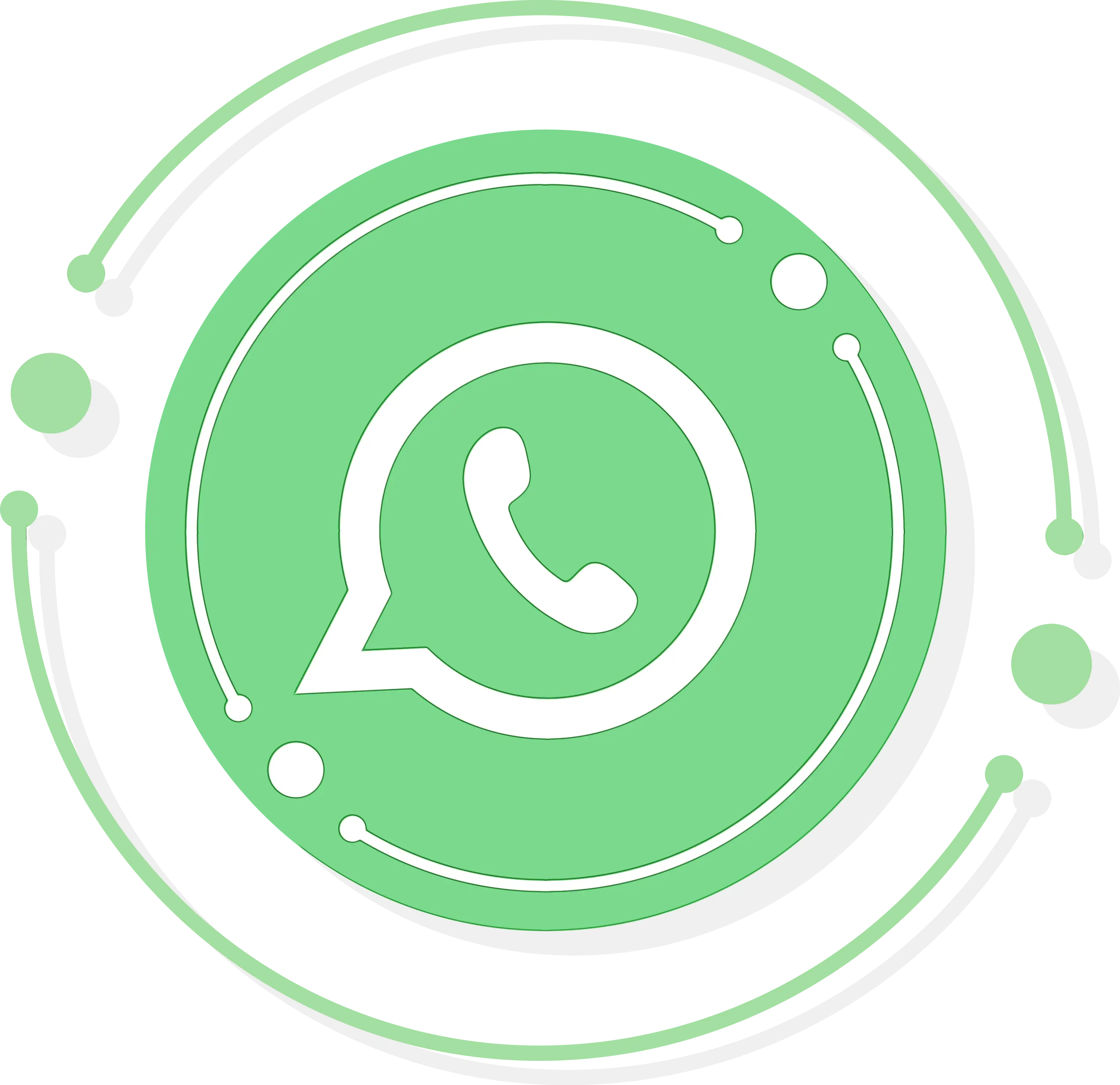 Circular WhatsApp Logo Design