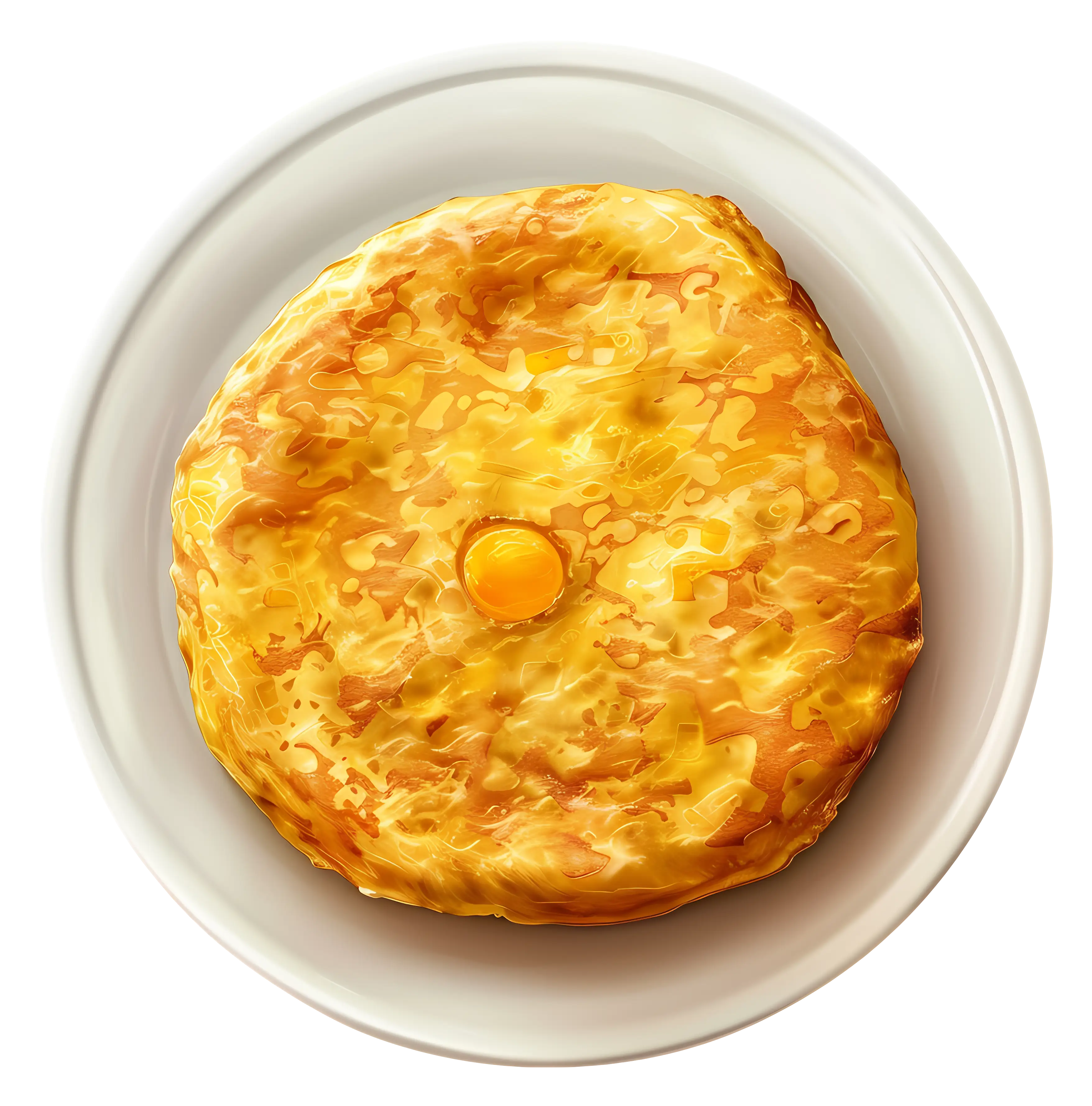 Omelette on Plate Illustration