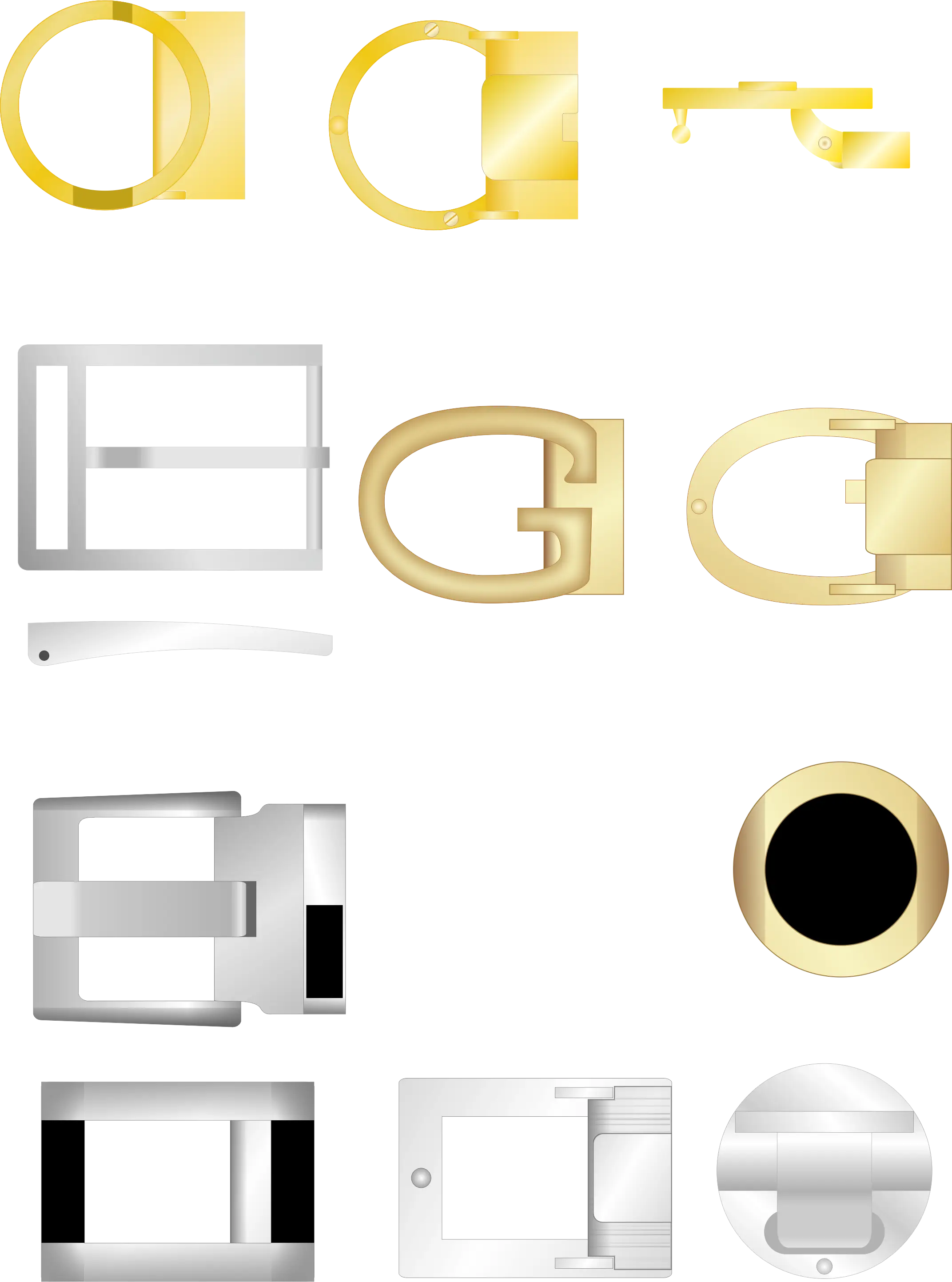 Various Belt Buckles