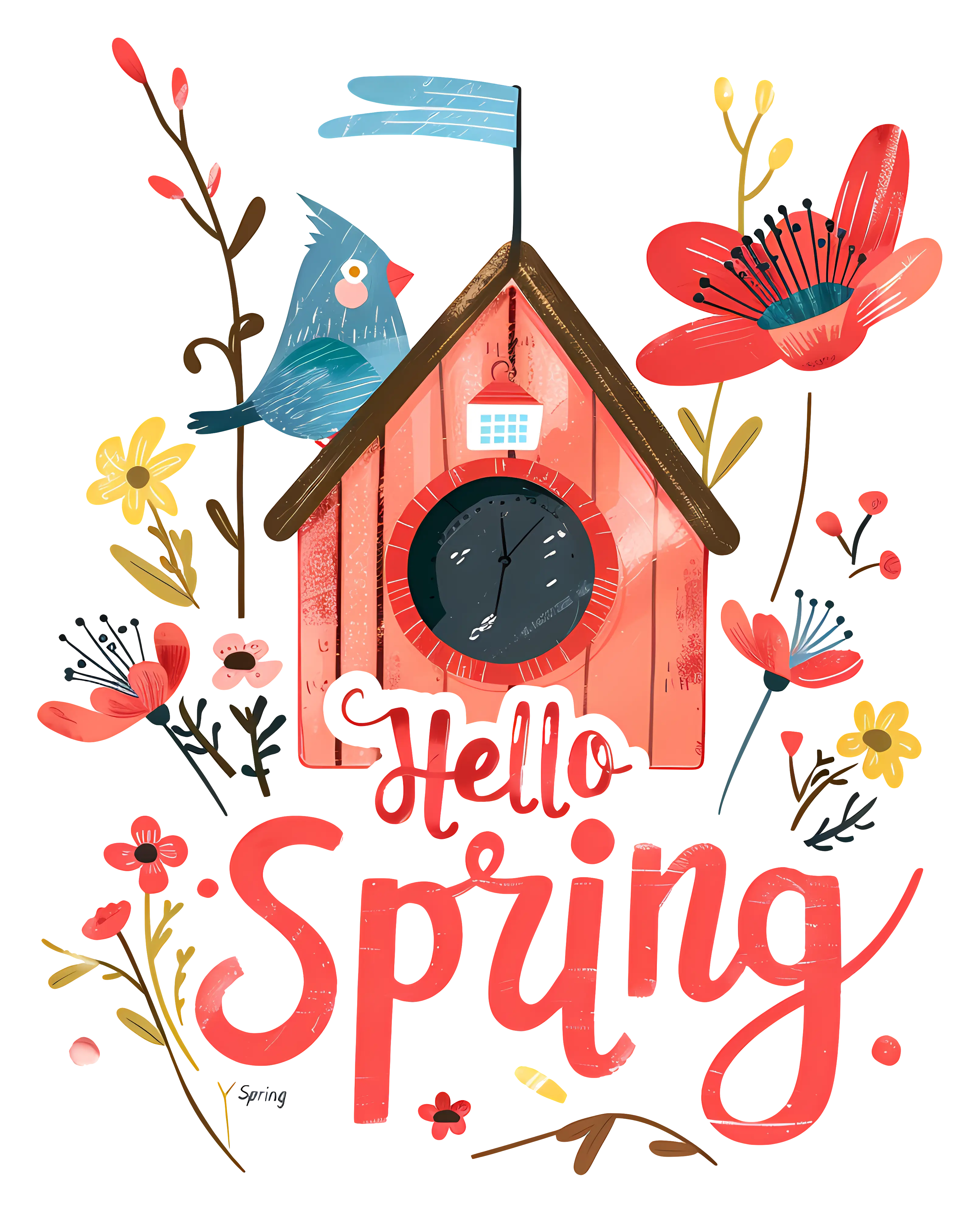 Hello Spring Birdhouse