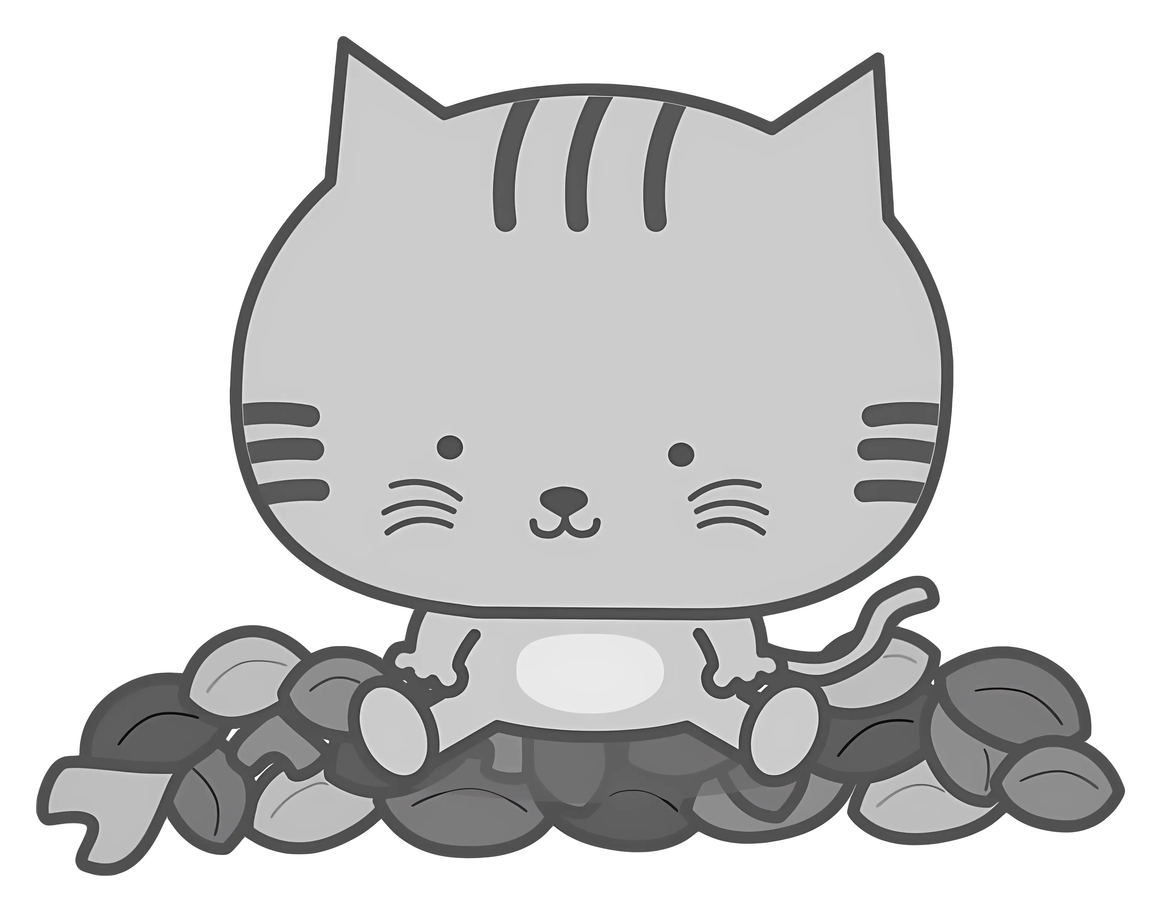 Adorable Cartoon Cat