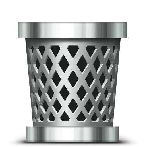 Empty Trash Can for Office Use