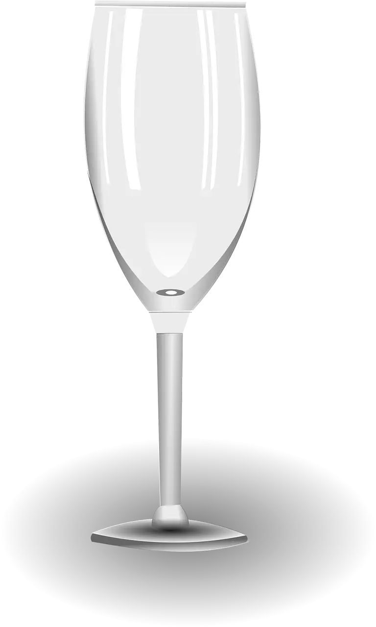 Transparent Wine Glass Illustration
