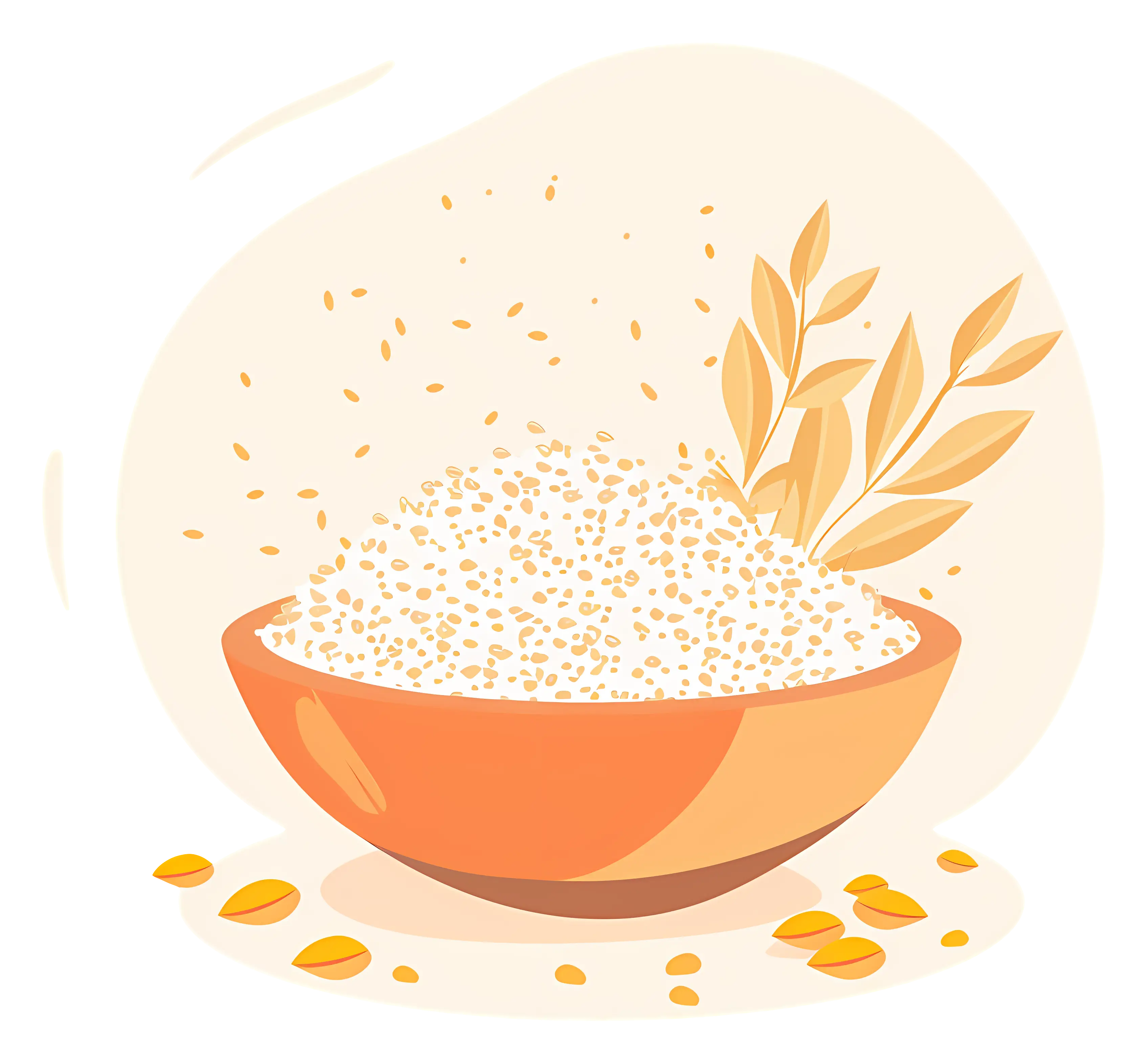 Bowl of Rice Illustration