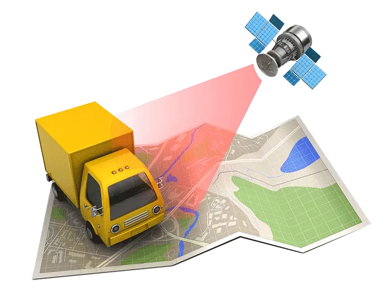Yellow Truck with GPS Navigation