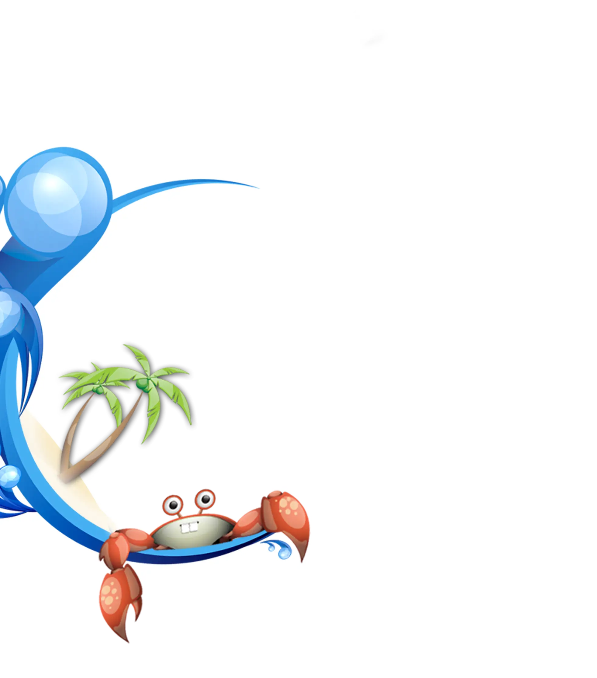 Cute Cartoon Crab