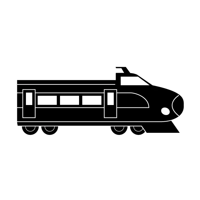 Modern Train Silhouette