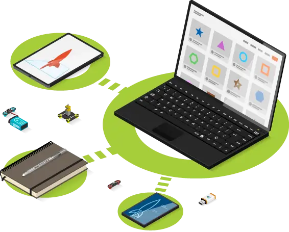 Connected Devices with Laptop