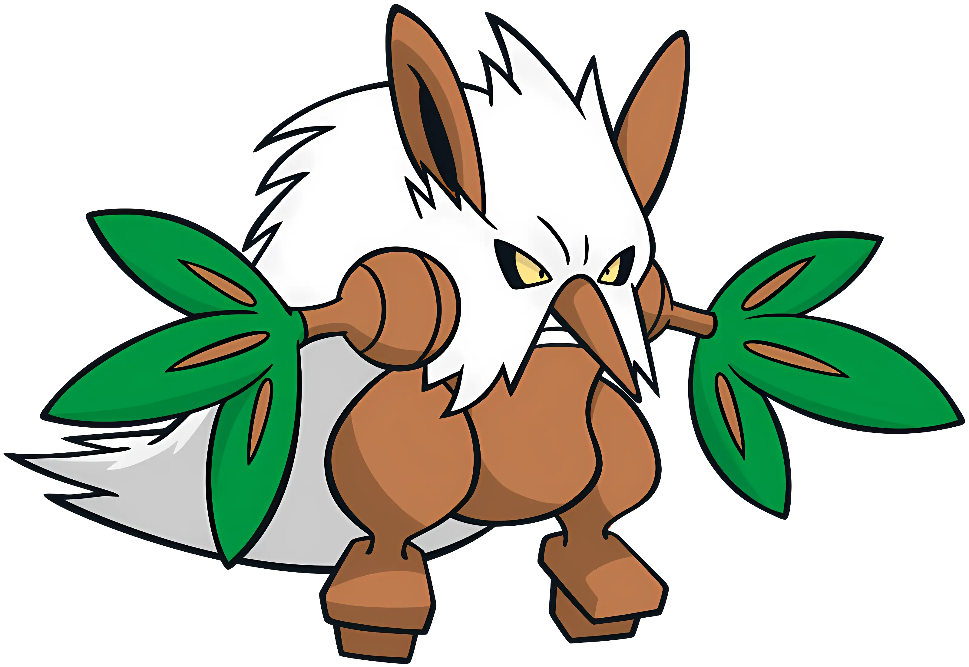 Brown Creature with Leafy Arms